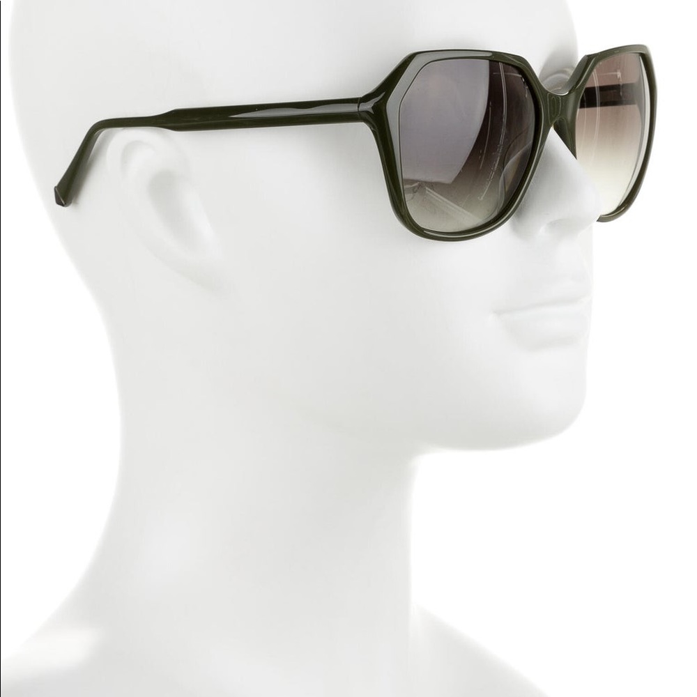 Kate Young for Tura Oversize Black Sunglasses